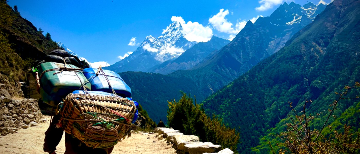 On the way to Tengboche