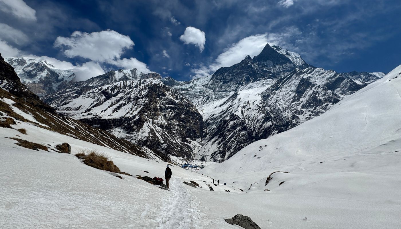 Annapurna Base Camp ABC trek in Nepal.