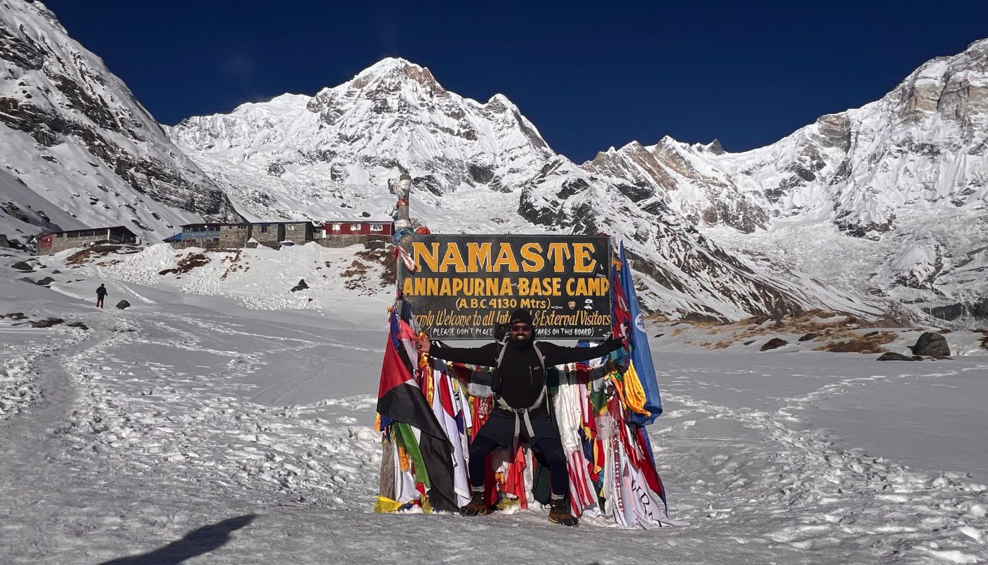 Annapurna Base Camp 5 days trek with Himalayan views of Mt. Annapurna and Mt. Machhapuchhre.