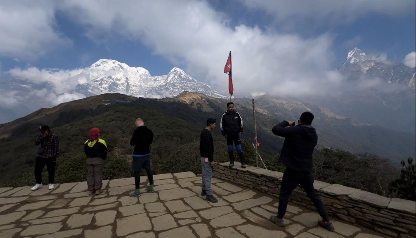 Badal Danda during Poon Hill Mardi Himal Trek