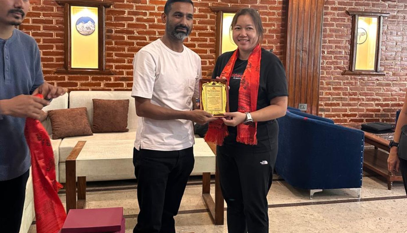 Certificate of achievement provided to guests after success trek