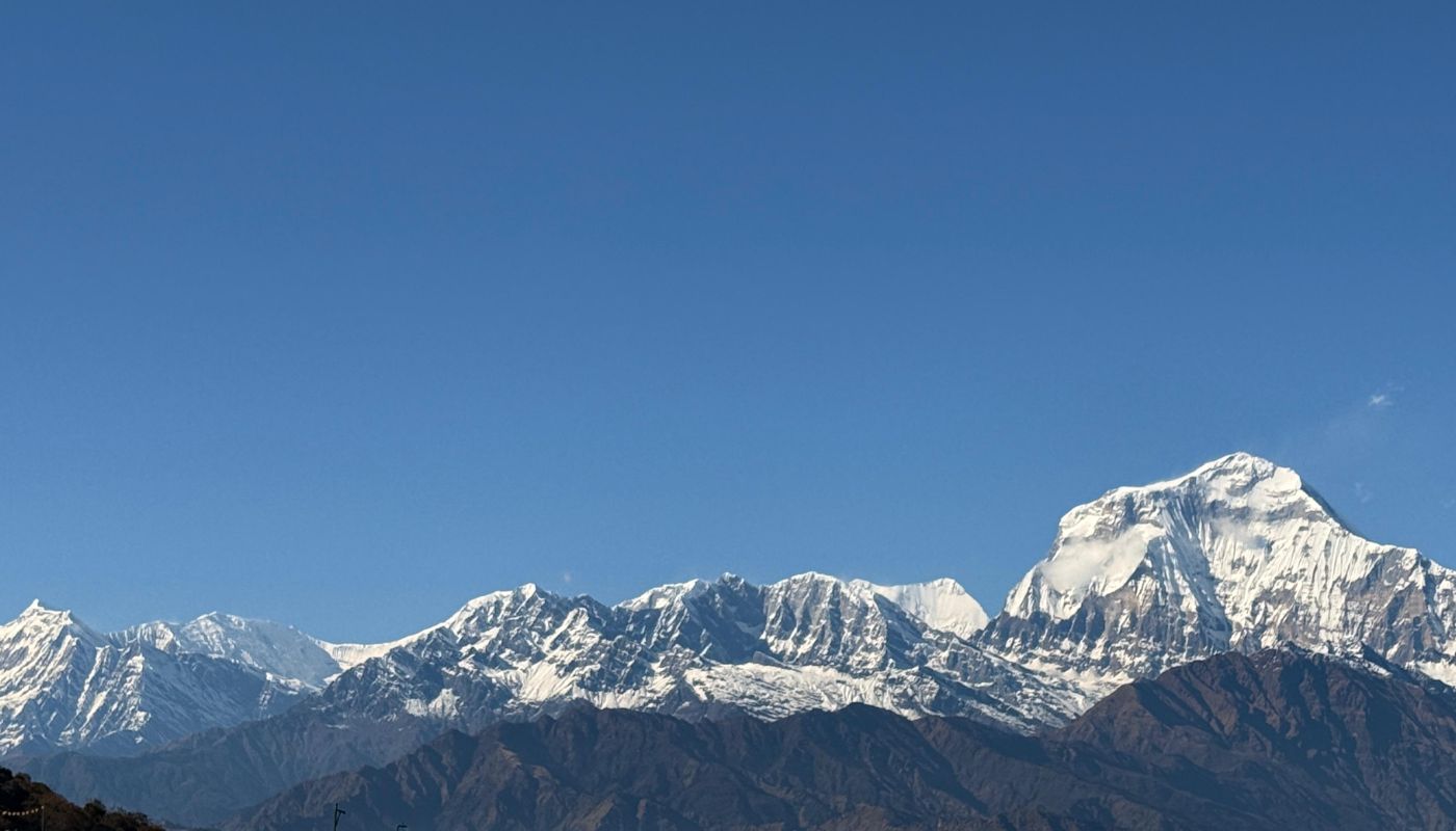At Ghorepani during Poon Hill Trek with Mardi Himal