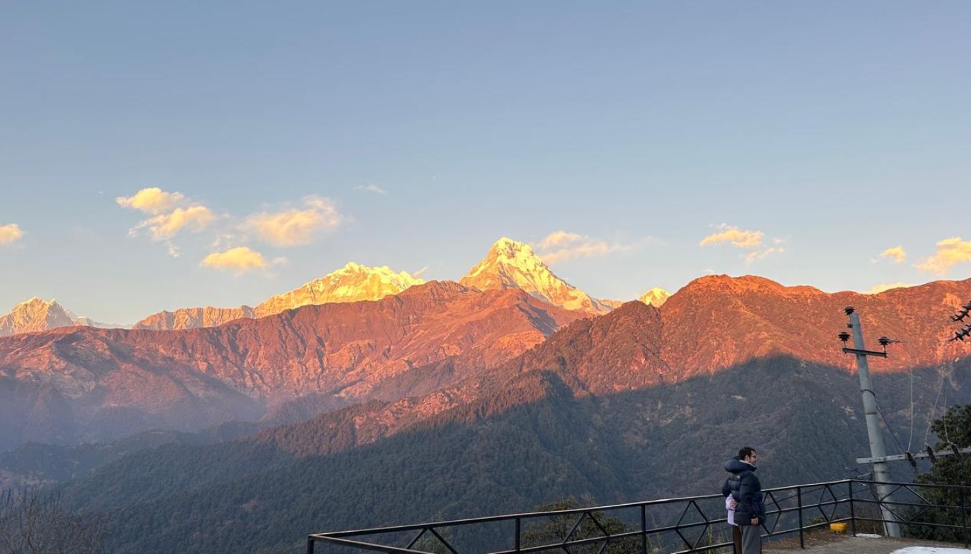 Poon Hill View Point during Poon Hill Mardi Himal Trek