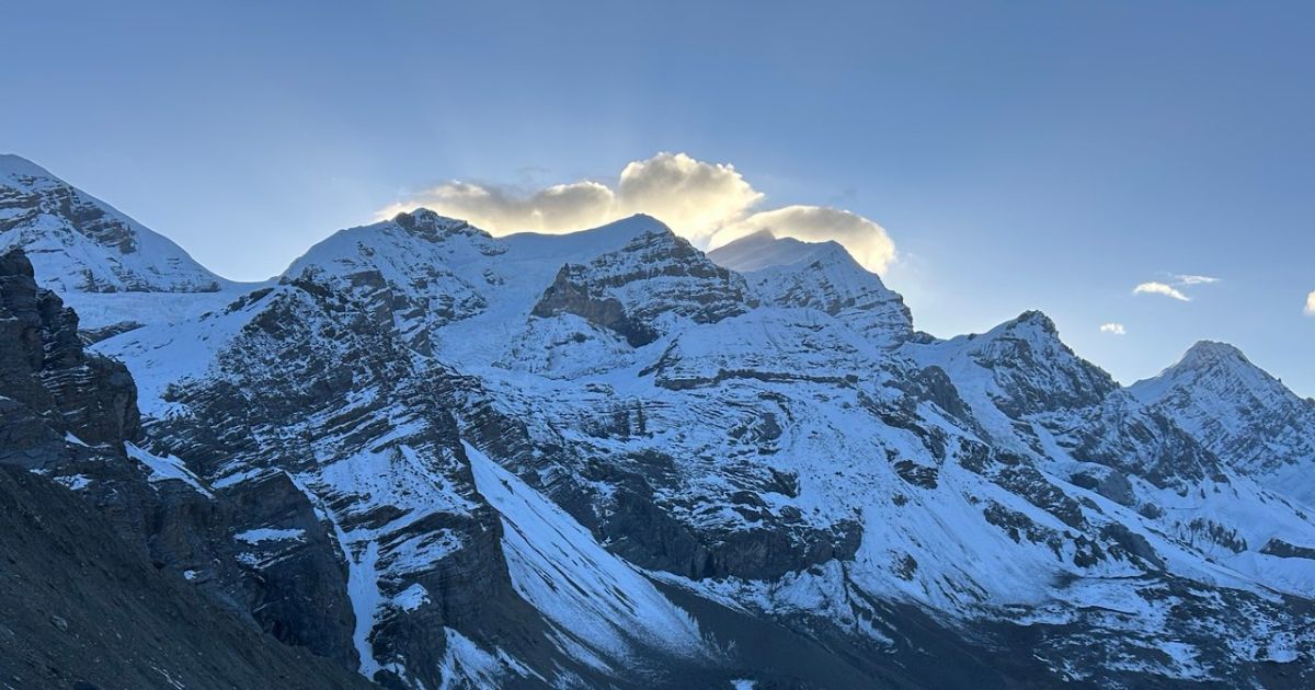 best view during the thorangla pass trek