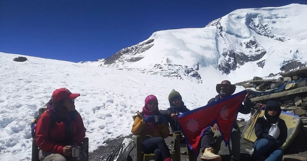 trekkers-enjoying-the-view-of-mountains