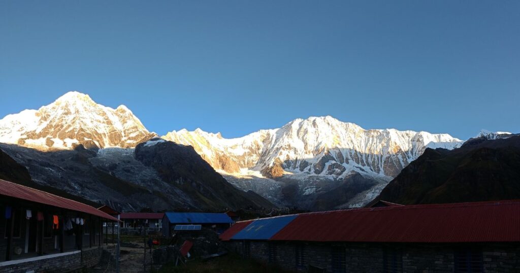 During the Annapurna base camp trek