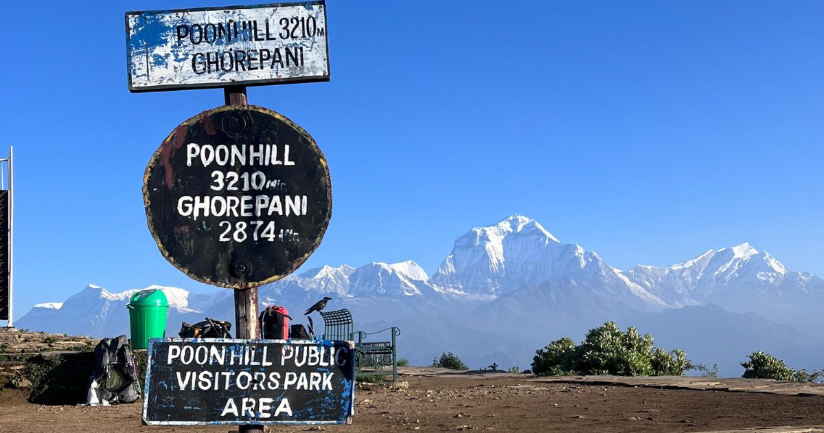 Ghorepani Poonhill trek view point