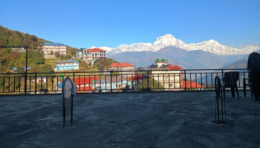 mt dhaulagiri see from poon hill
