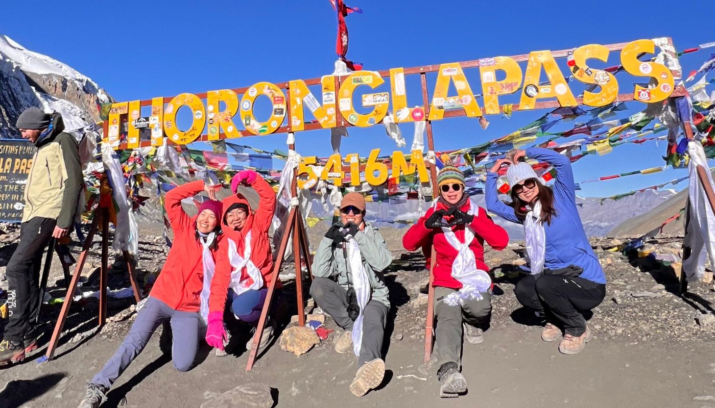 Annapurna circuit thorongla pass point